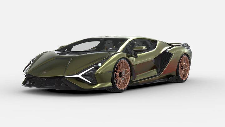 3d model Sian: Ultimate Hybrid Supercar