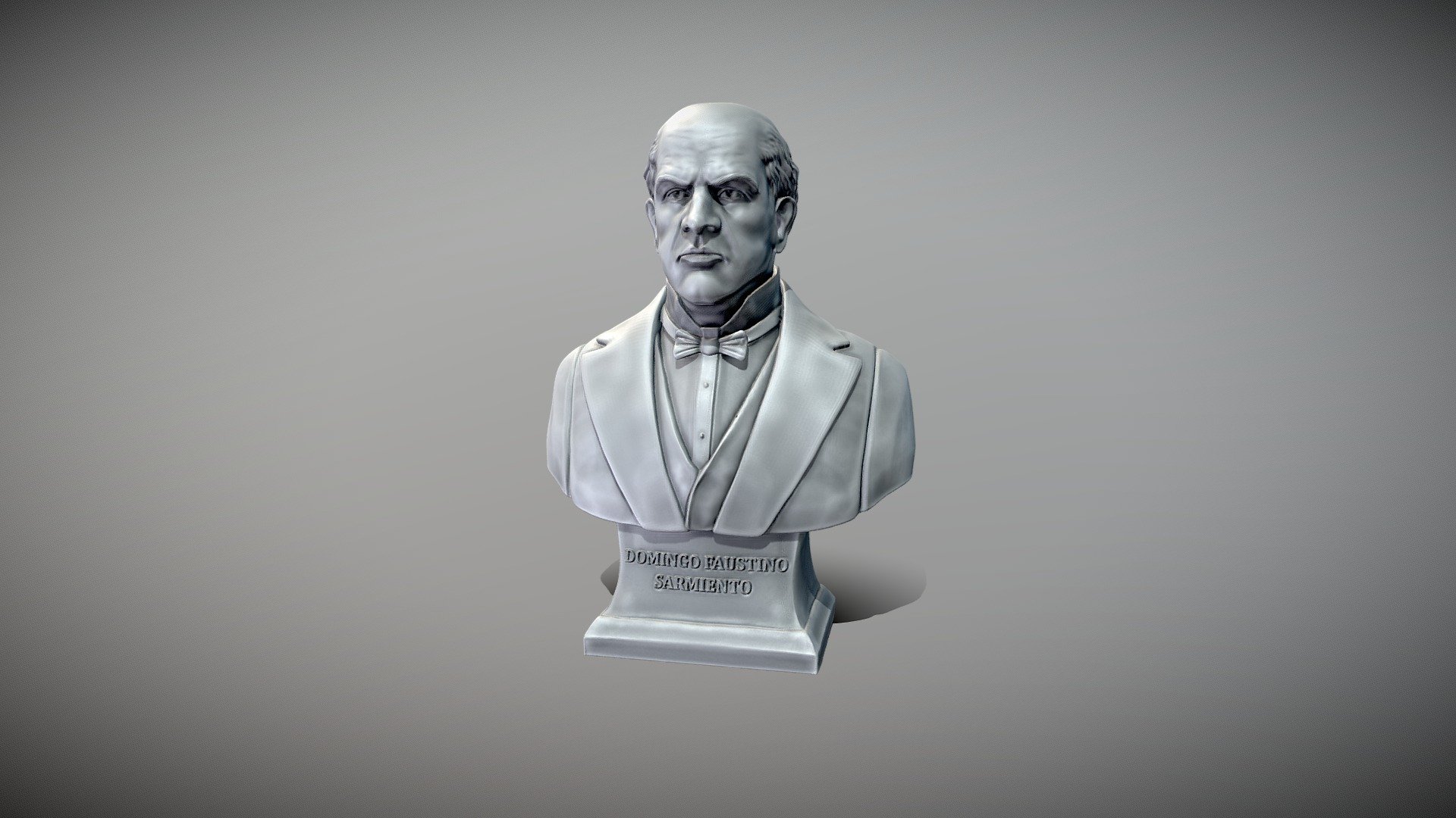 Domingo Faustino Sarmiento Bust 3d model