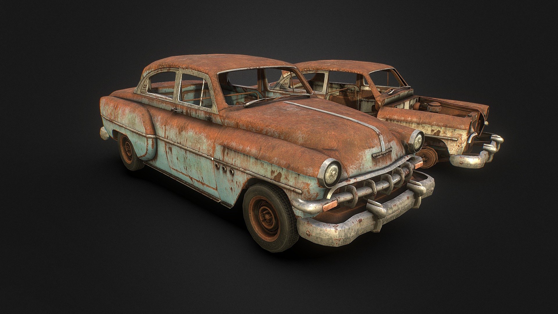 Old Rusty Car 2020 (17K Followers!) 3d model