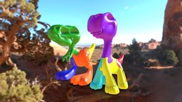 PUZZLE 3D DINOS PRINTABLES