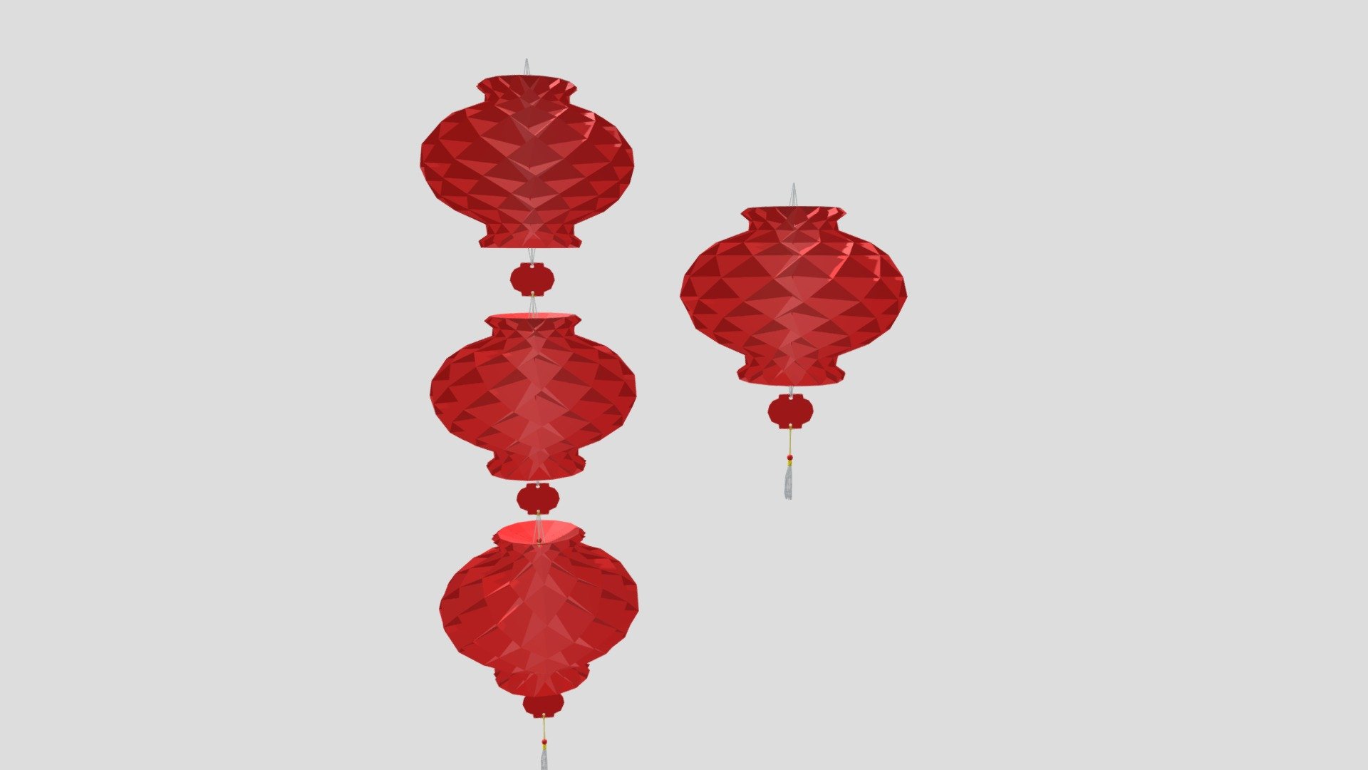 chinese lantern 3d model