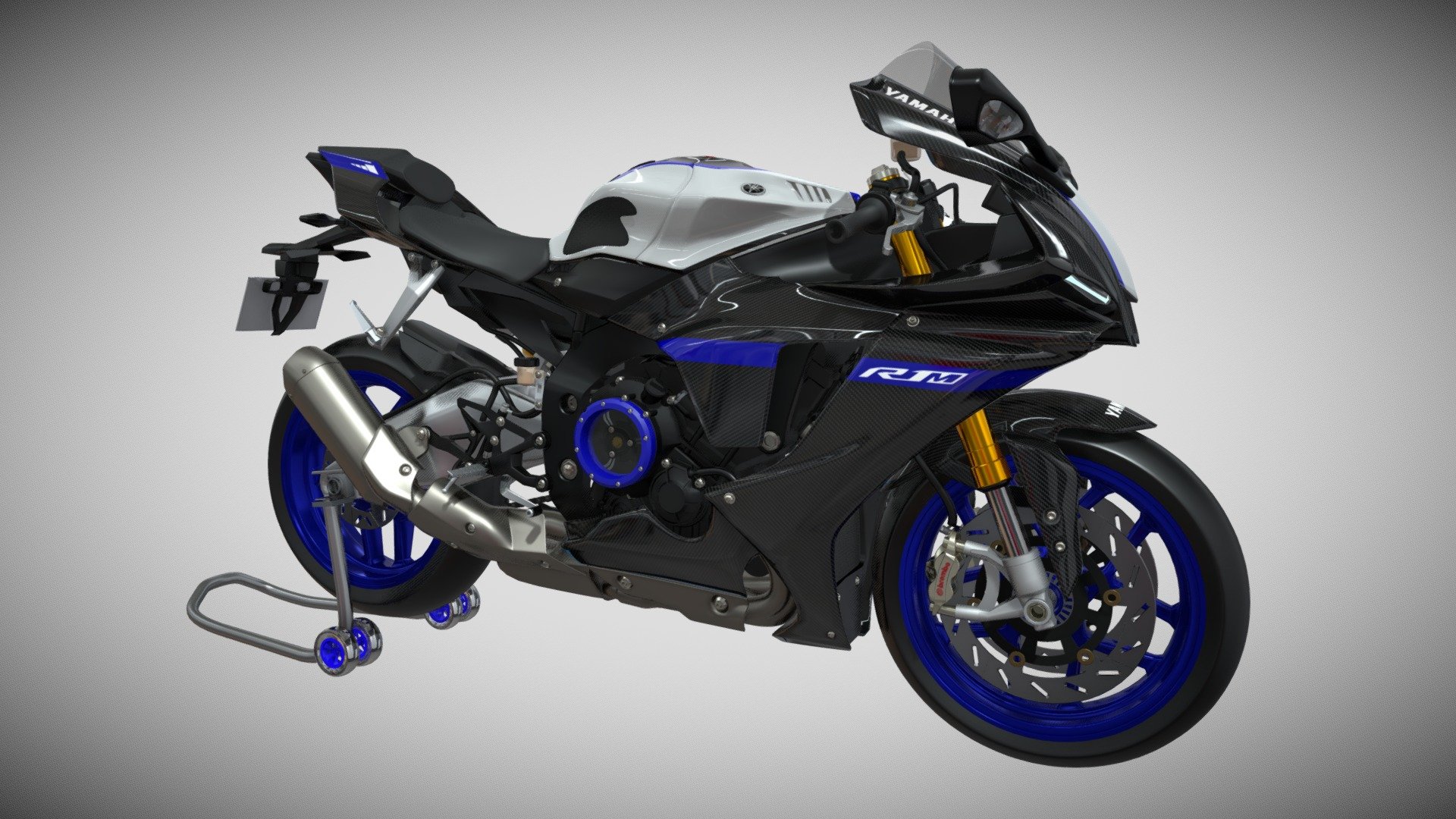 Yamaha R1 R1M 3d model