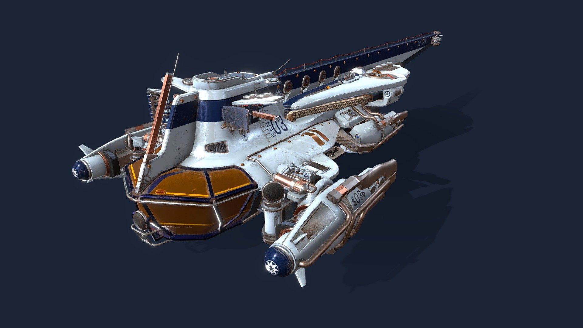 Sentry Ship 3d model