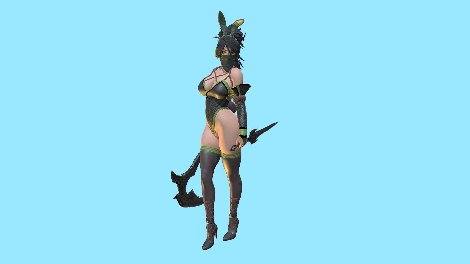 Bunny Female Character 3d model