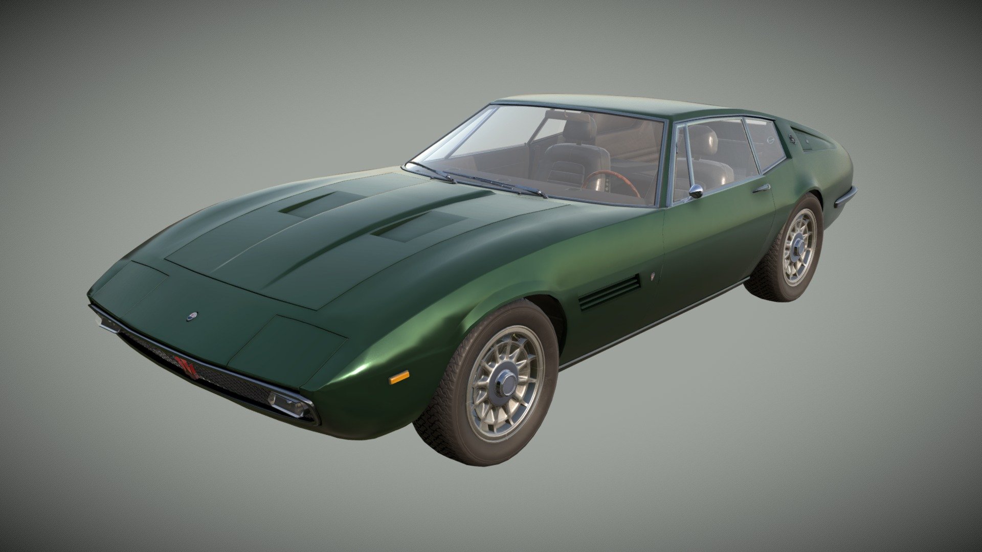 1970 Maserati Ghibli 3d model