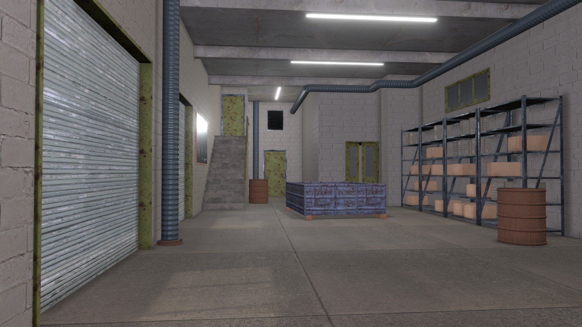 Warehouse Maintenance Room 3d model