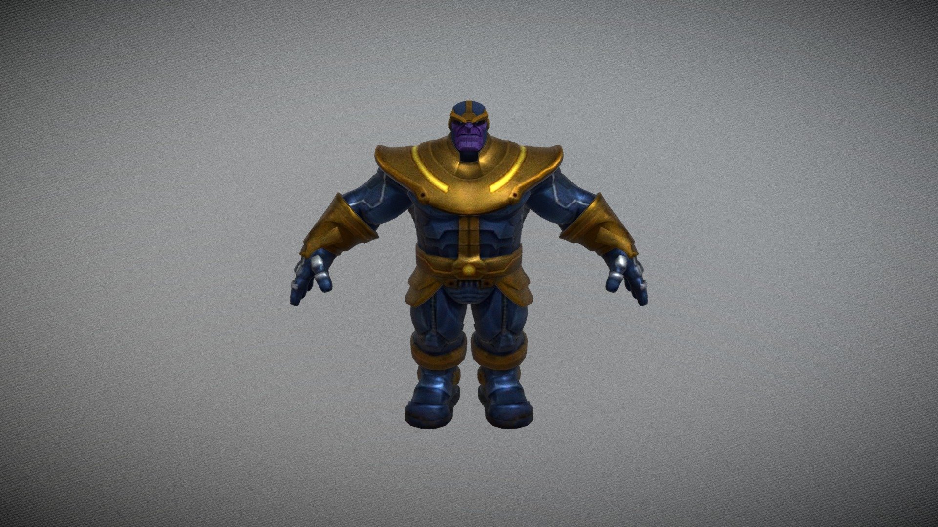 Action Villain Character-Thanos fbx 3d model