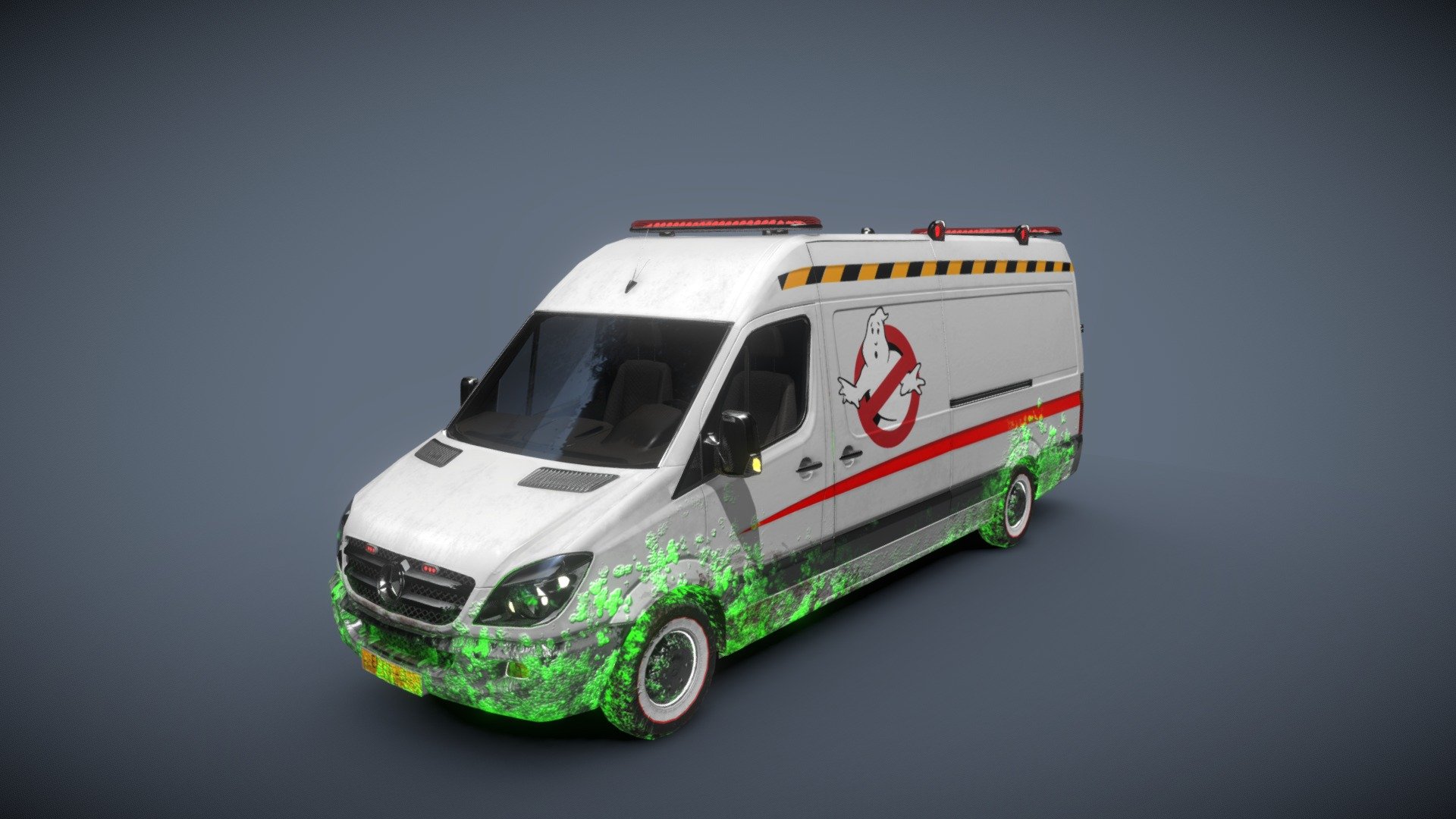 Mercedes Sprinter Ghostbuster 3d model