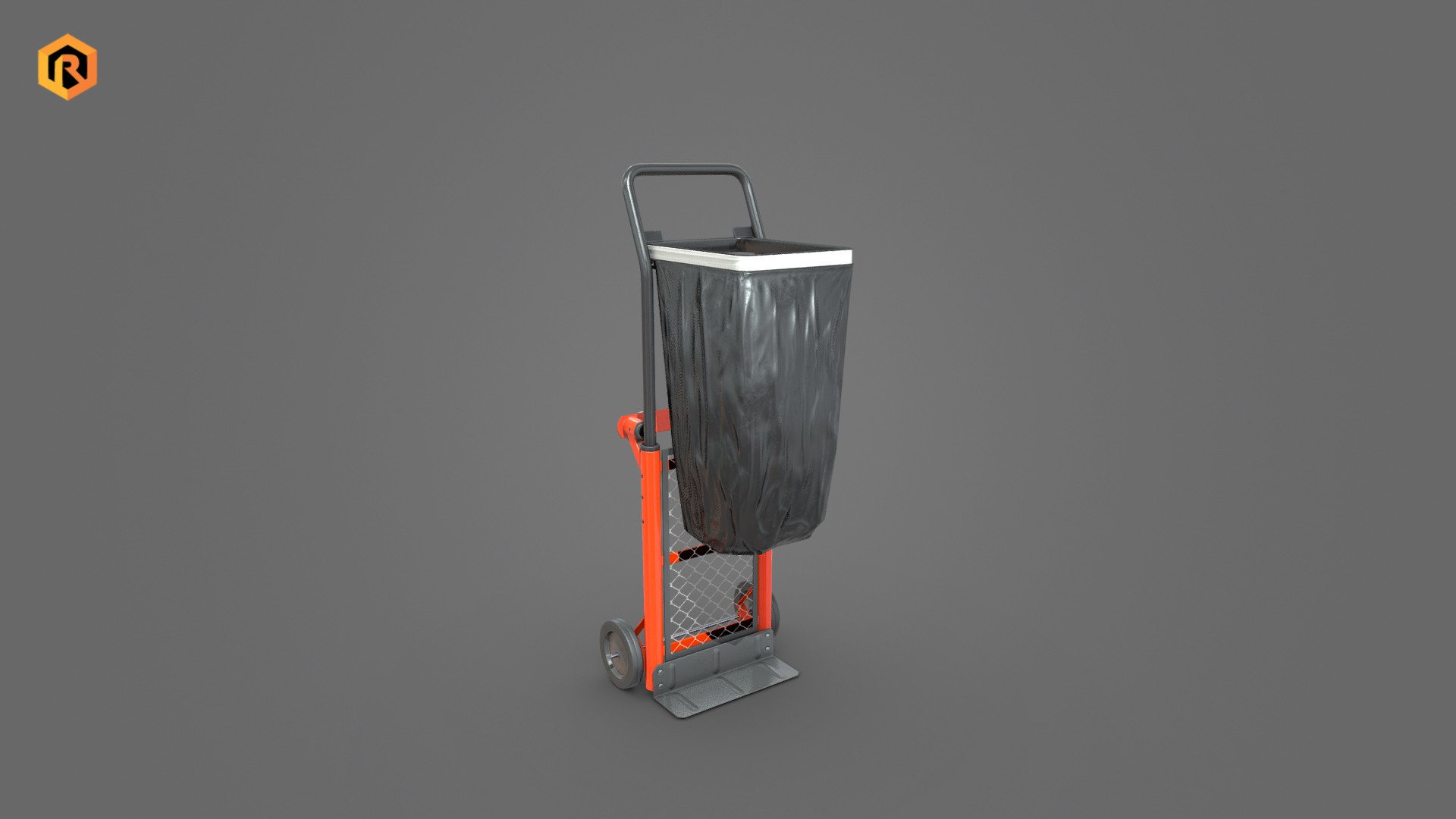 Heavy Duty Folding Cart 3d model