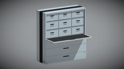 Sci-Fi Furniture Pack AAA: Shelving Unit D