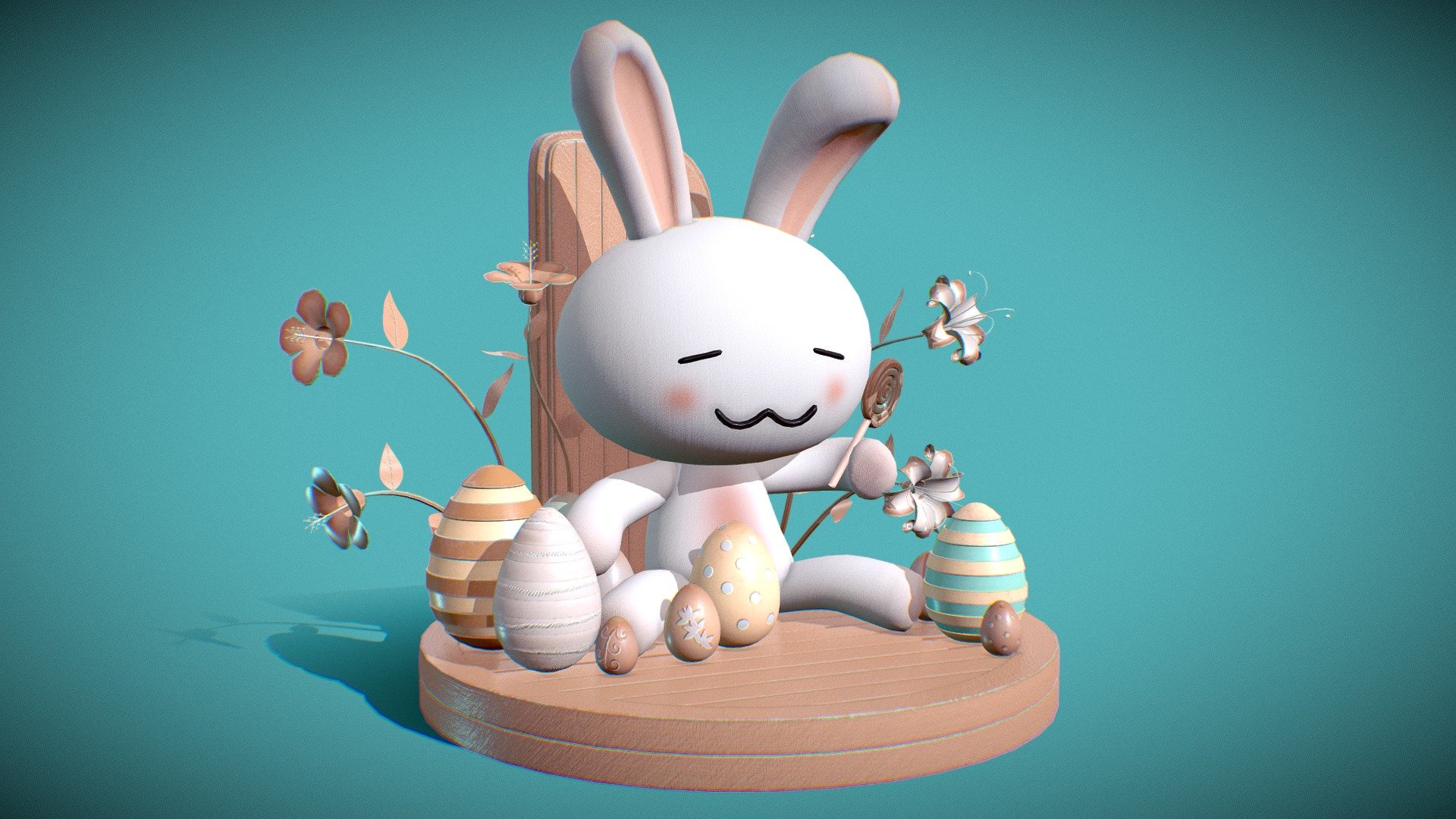 Easter Bunny 3d model