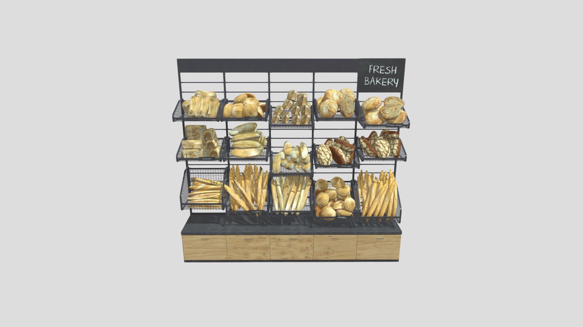 store fixtures 32 AM259 Archmodel 3d model