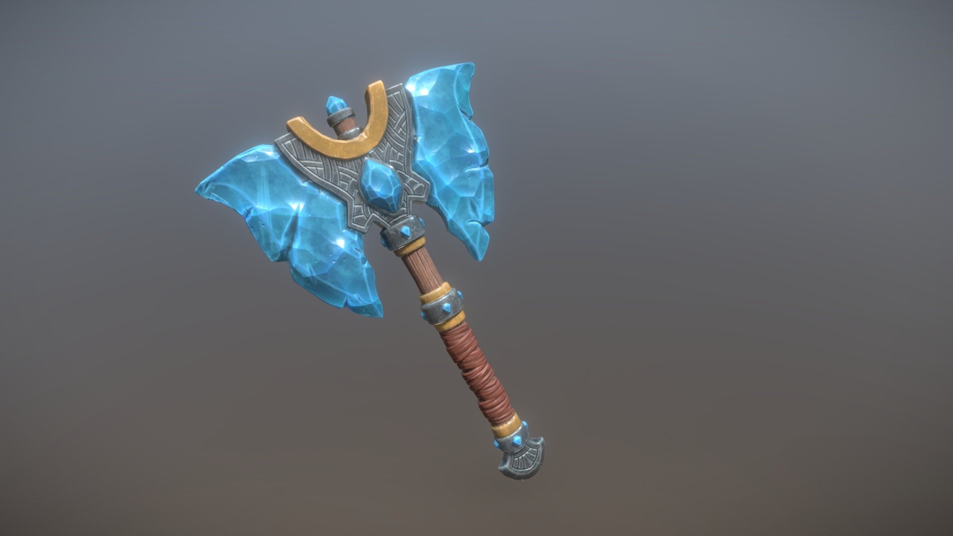 Crystal Axe 3d model