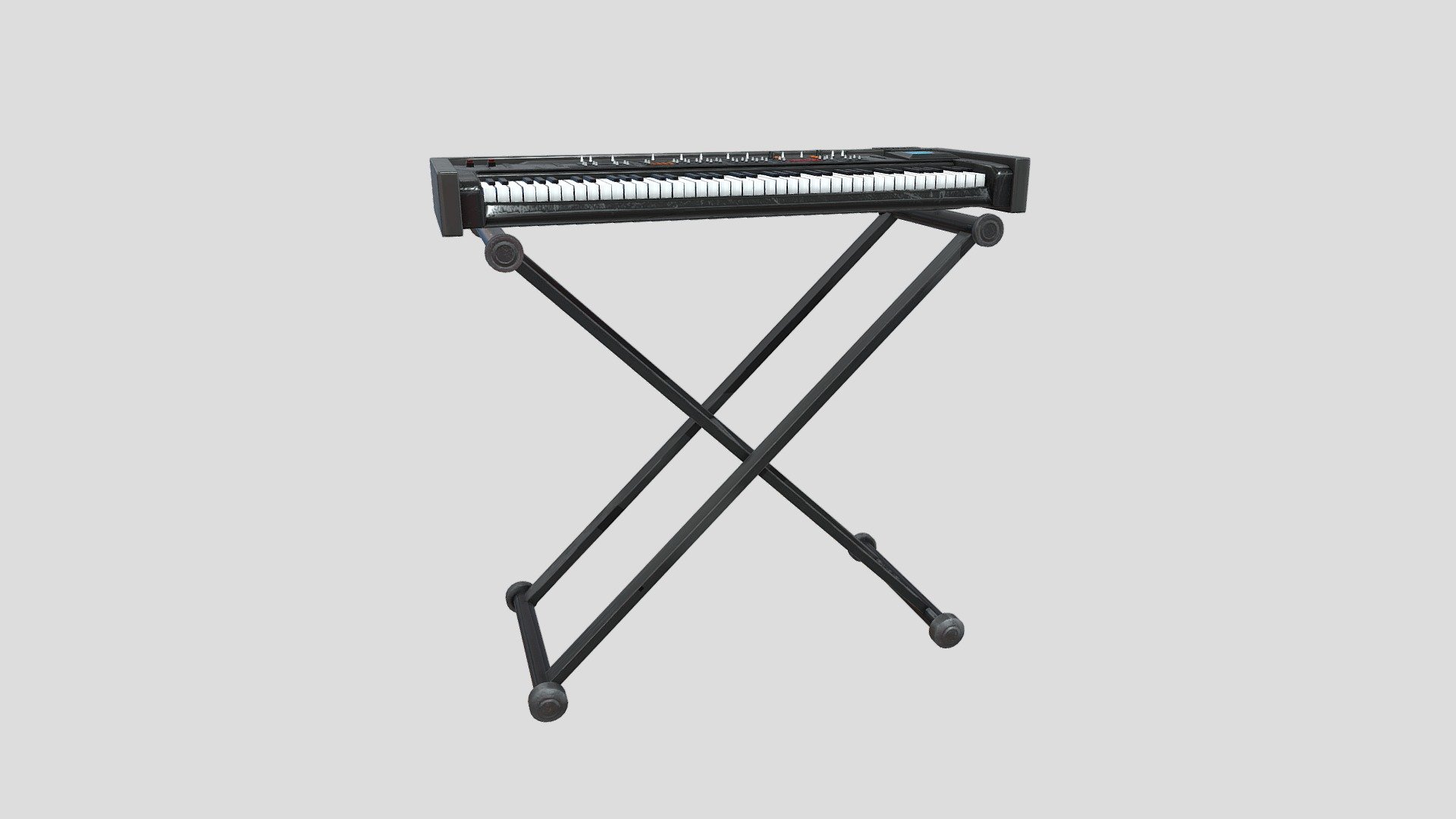 Synthesizer Keyboard 3d model