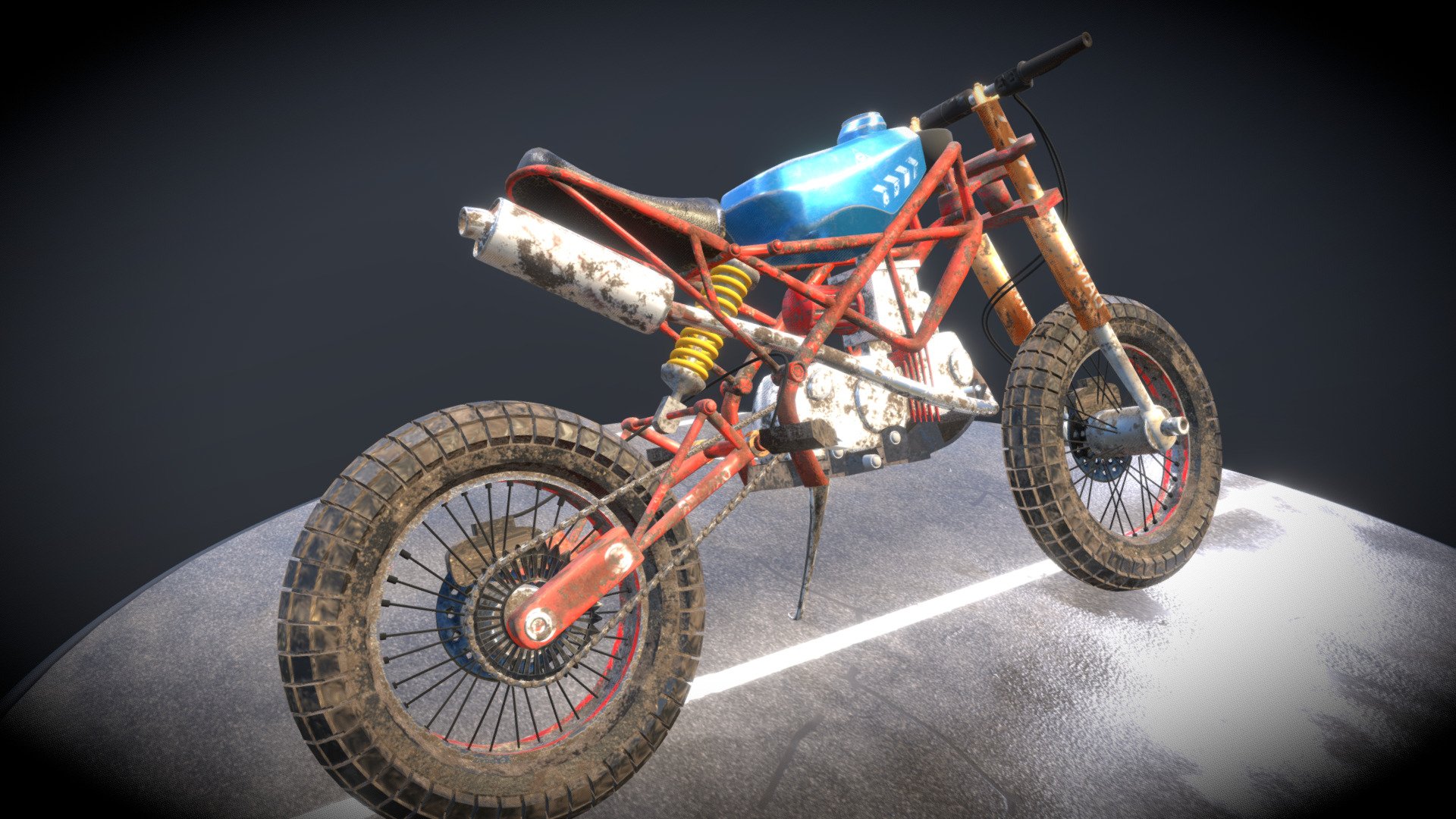 Dirt Bike (concept art) 3d model