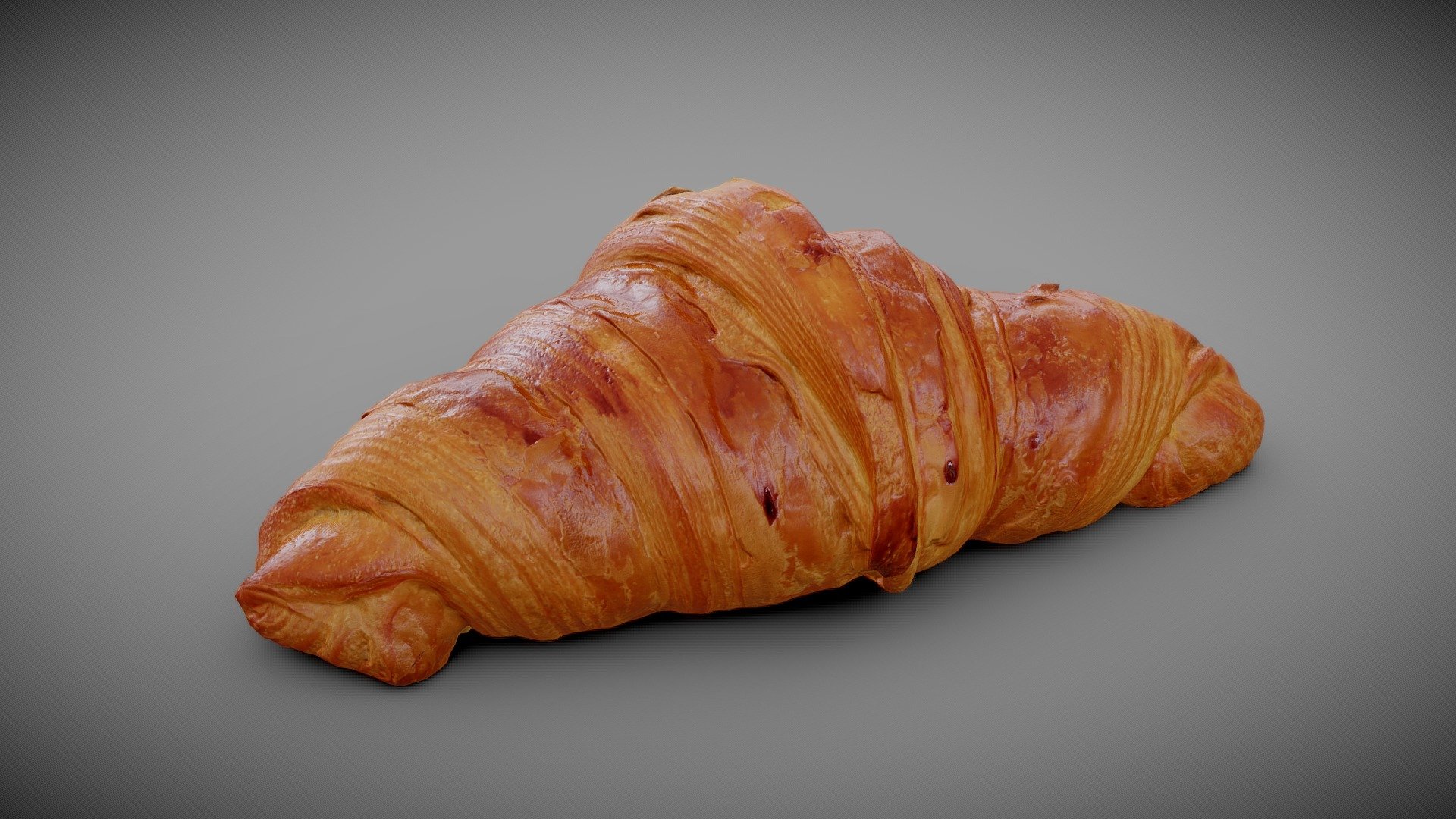 French Croissant 3d model