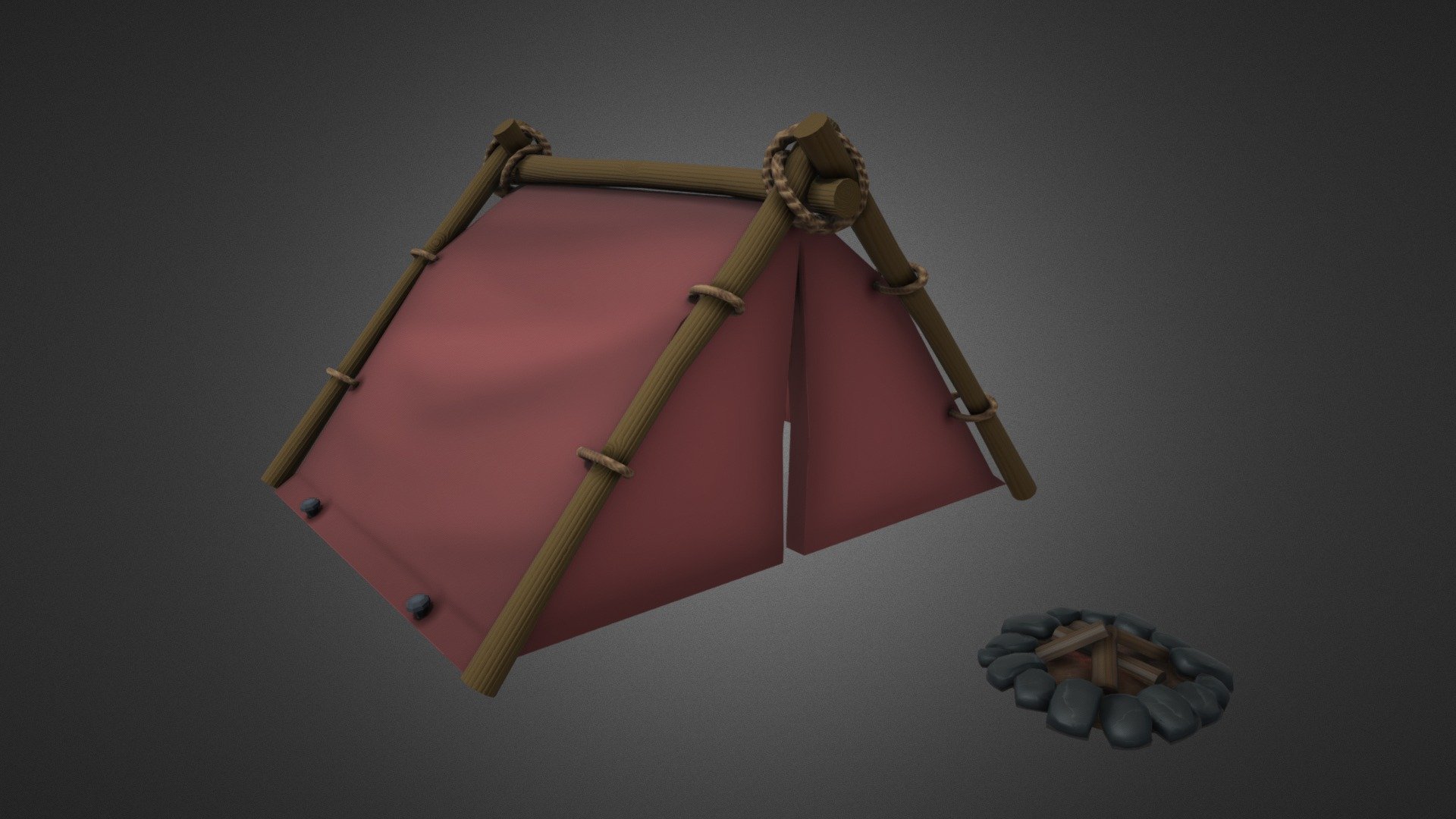 Small Camp 3d model