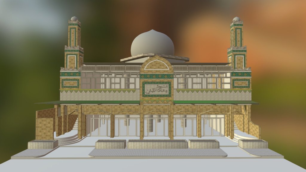 Mosque Immadudding 3d model