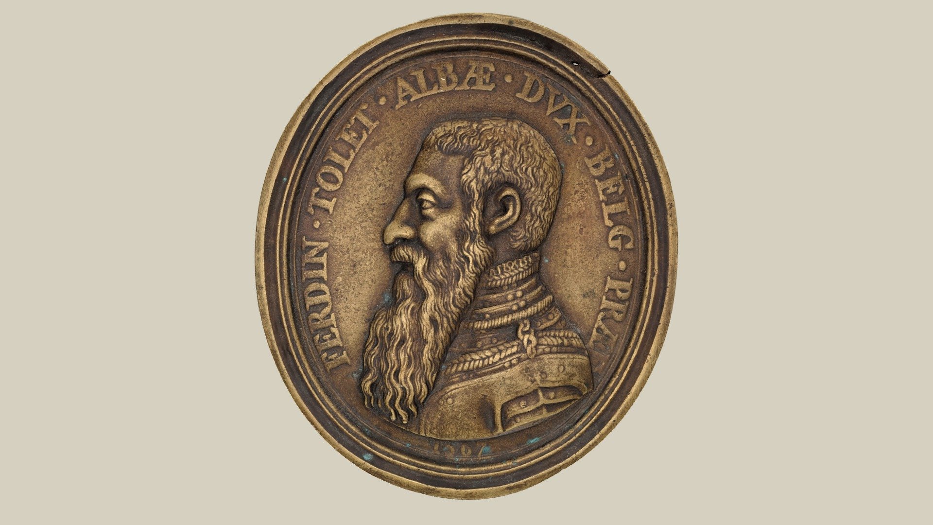 Plaque Ferdinando Álvarez de Toledo 3d model