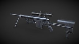 CHEYTAC M200 Low-poly 3D model