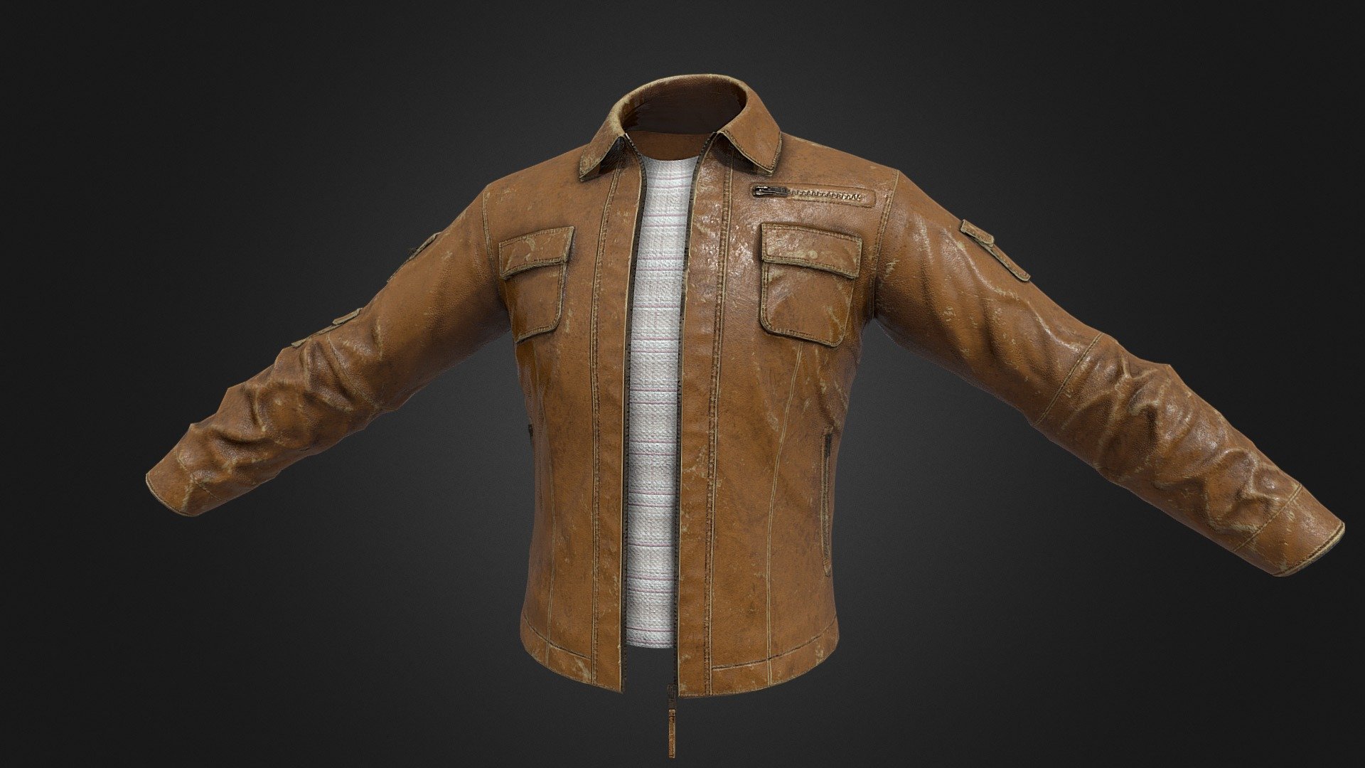 Leather Jacket 3d model