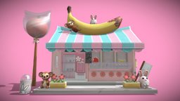 Ringo and Choco Banana shop (ﾉ◕ヮ◕)ﾉ*:･ﾟ✧