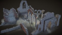 PBR Church Ruins Assets