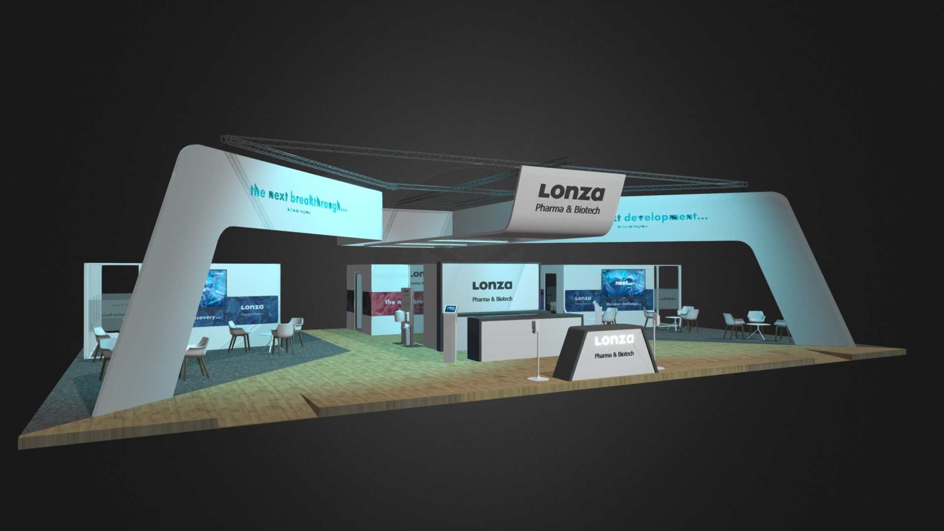 Lonza 2020 CPhi Worldwide Exhibit 3d model