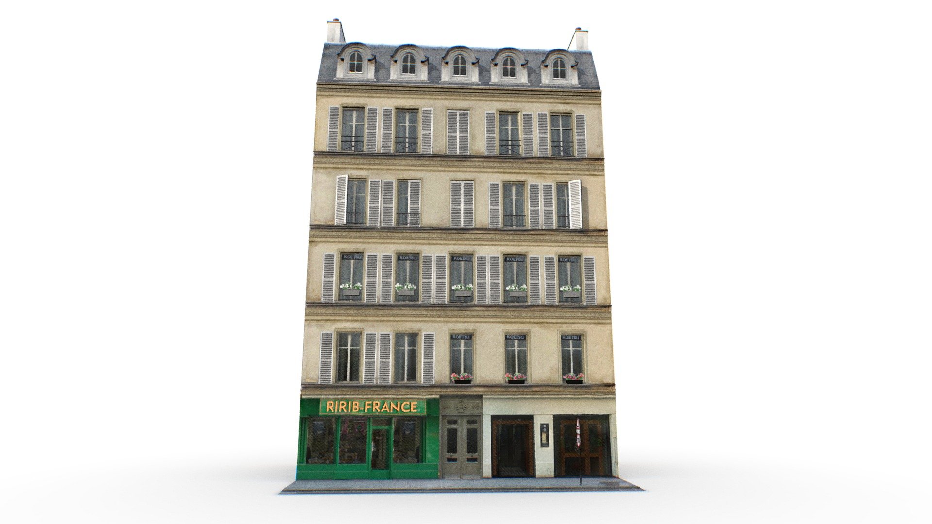 Paris House 3d model