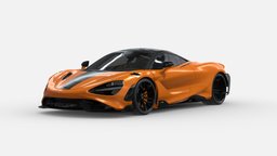 3d Model Mc Laren 765 LT VR Ready