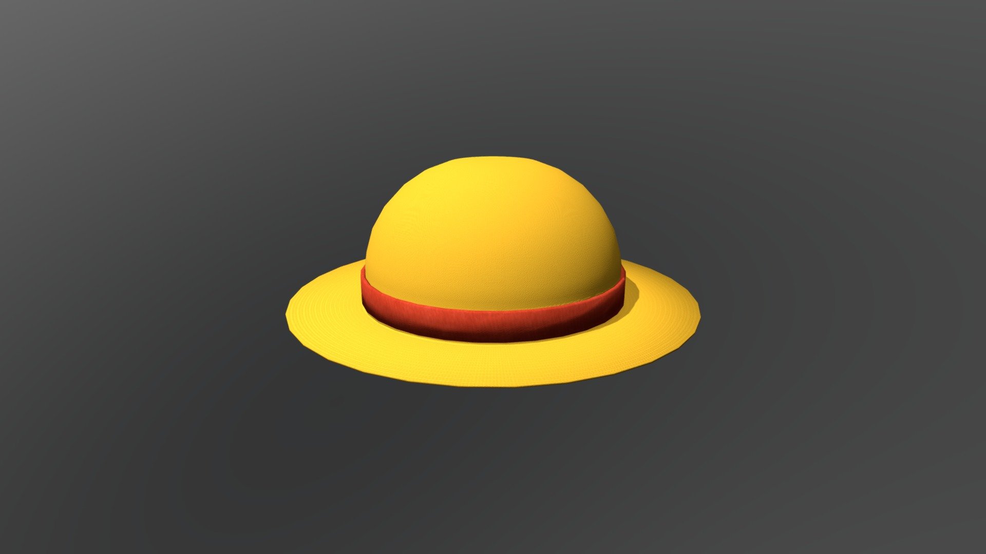 Luffys Straw Hat 3d model