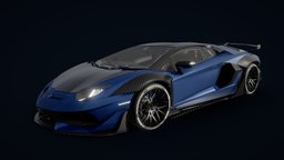 Lamborghini Aventador with Interior