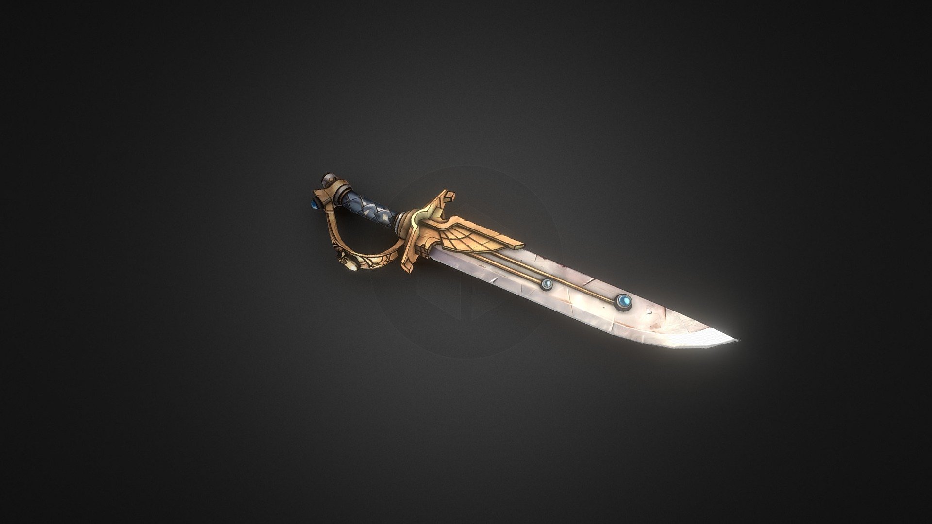 Stylized Power Sword 3d model