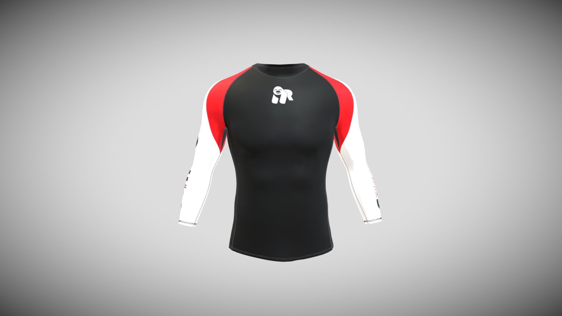 Rashguard Rolling BJJ by Kano Kimonos 3d model