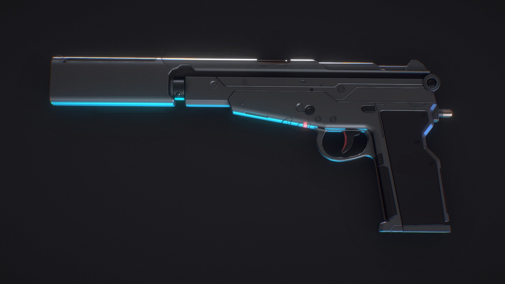 SCIFI Gun 3d model