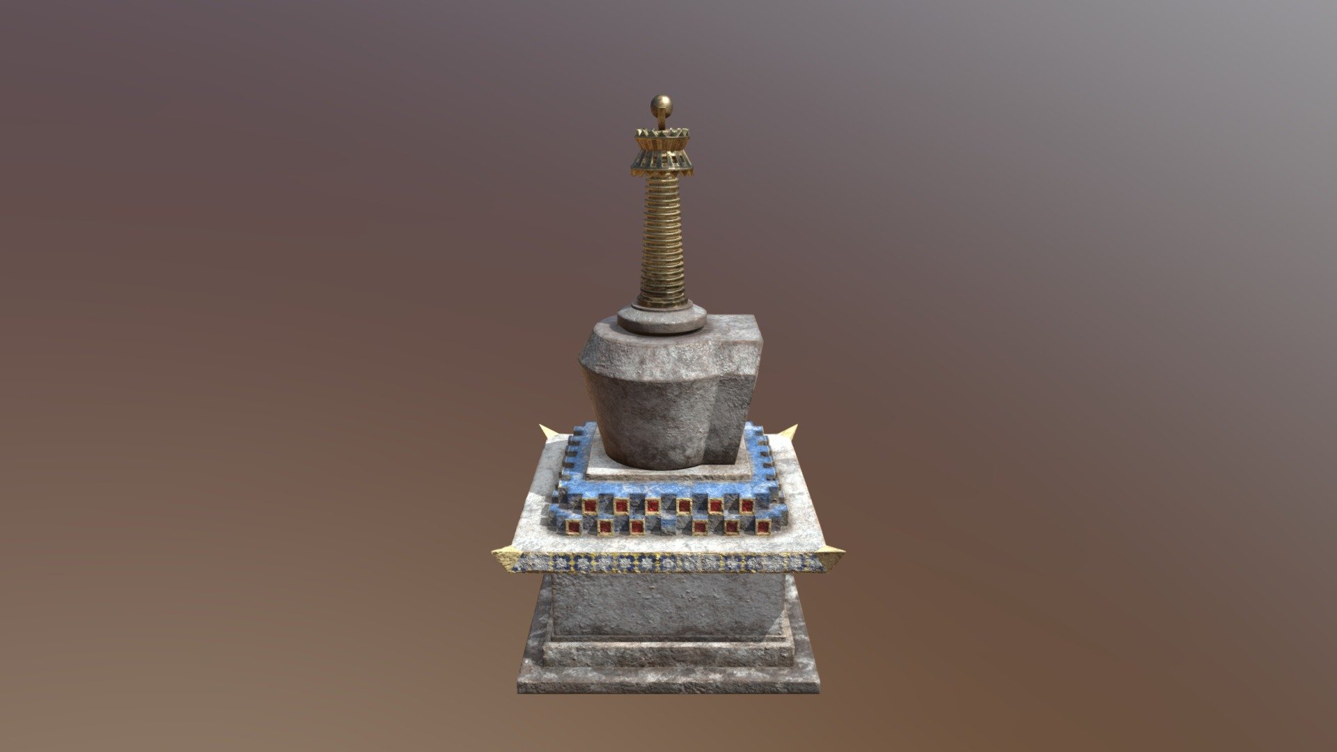 Shrine_Tibet 3d model