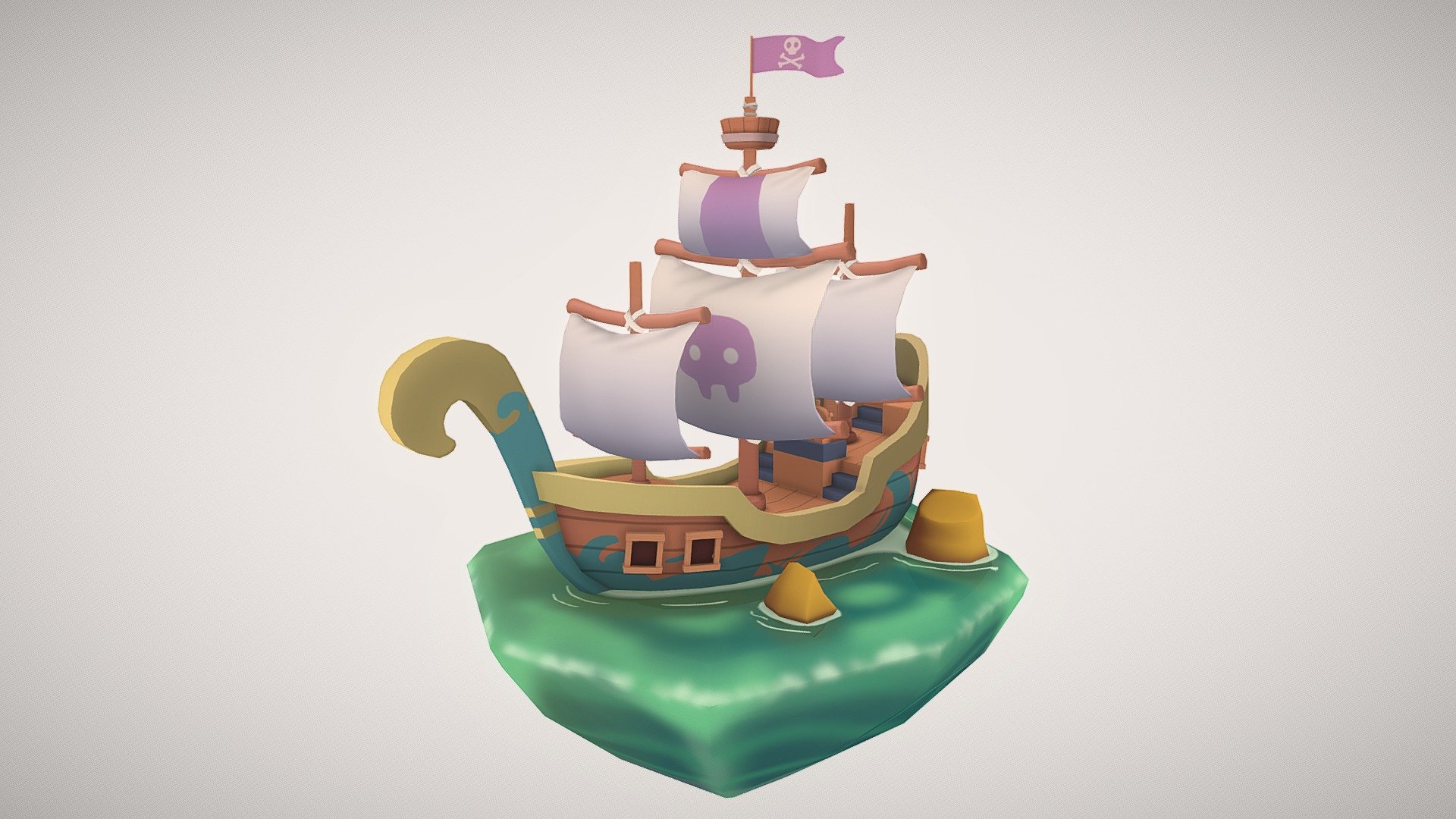 Pirate Ship 3d model