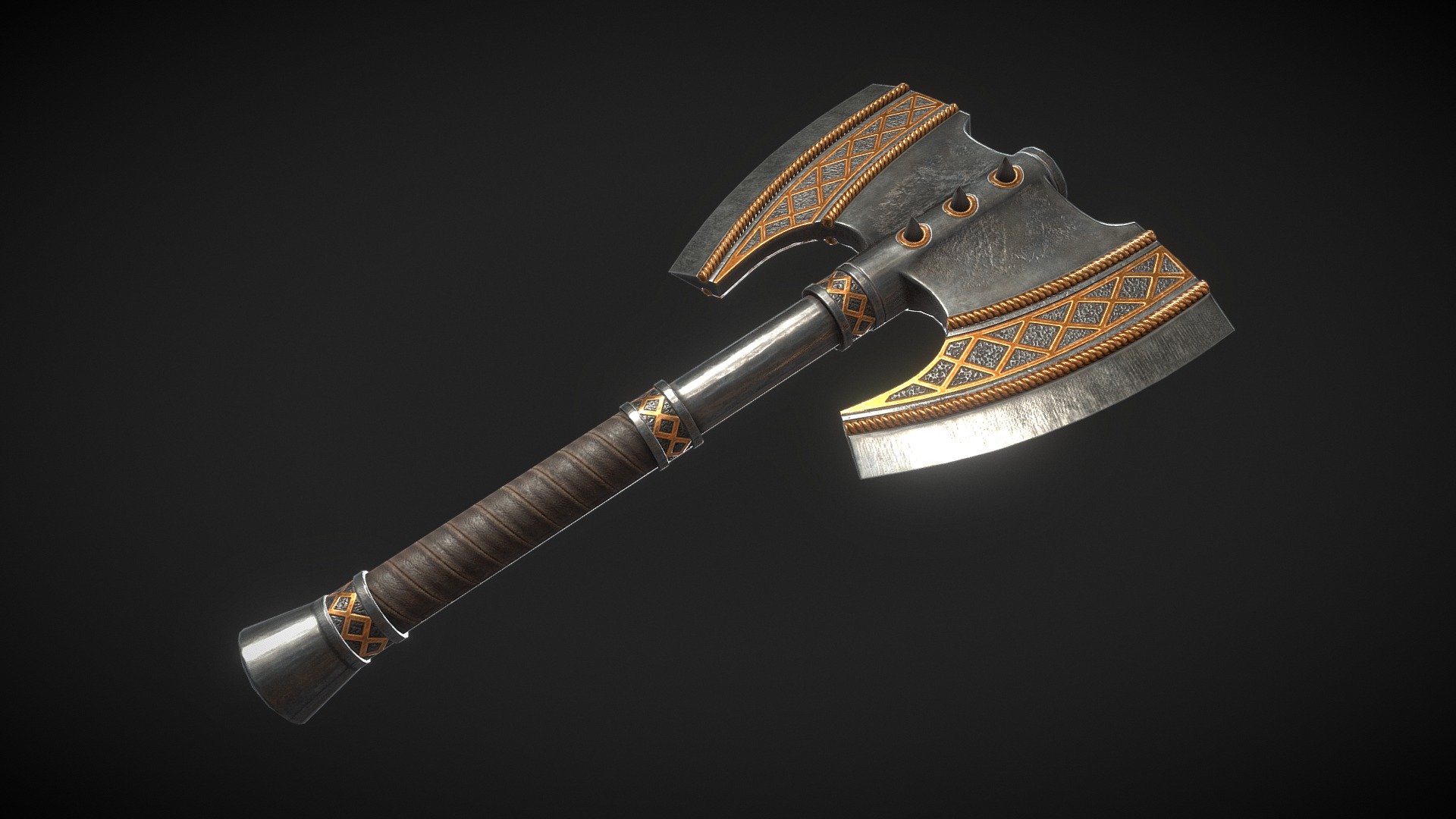 Fantasy Axe 02C 3d model