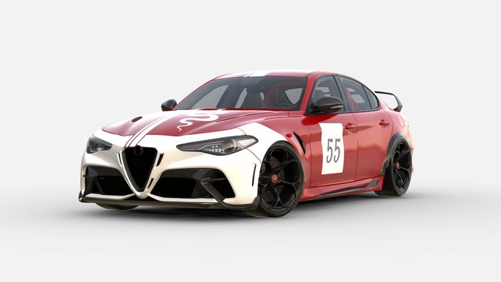 Alfa Romeo Giulia GTA 3d model