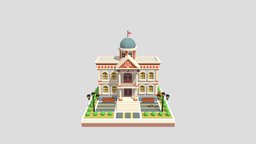 cartoon court house 01