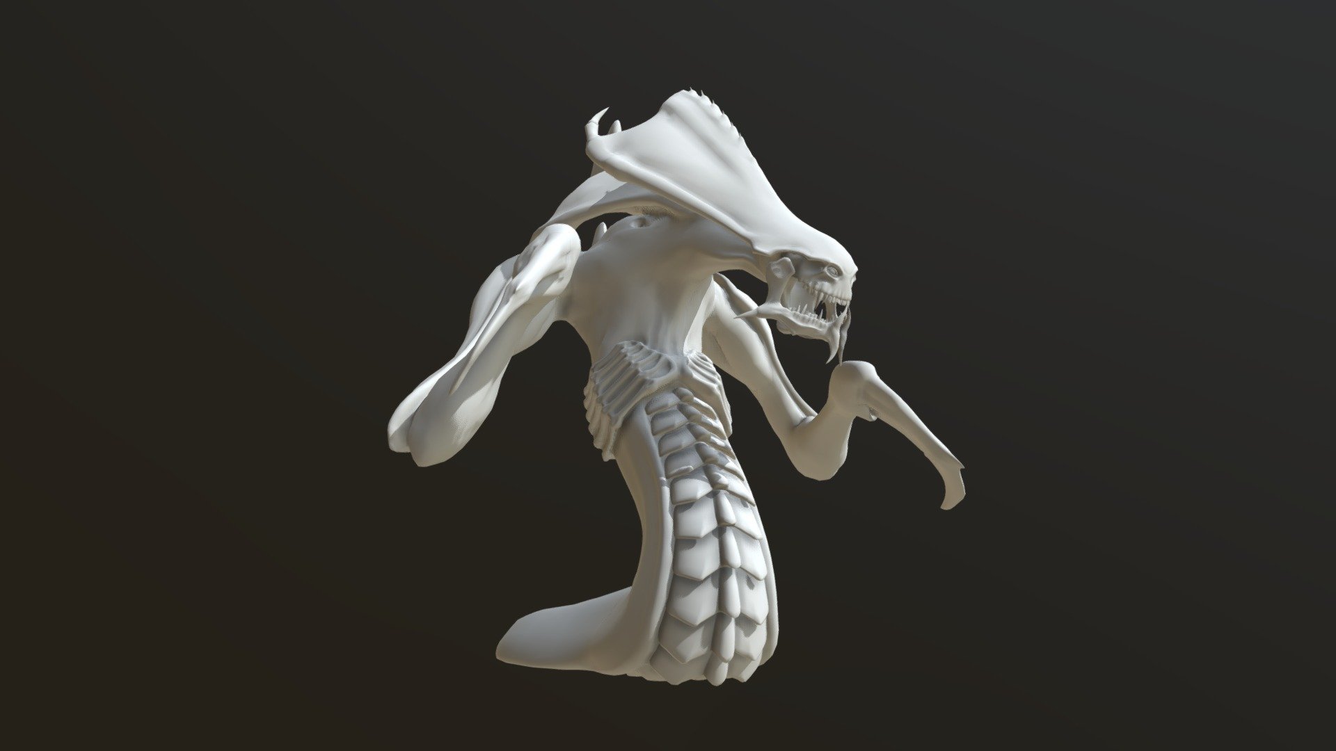 Hydralisk Pose Preview WIP 3d model