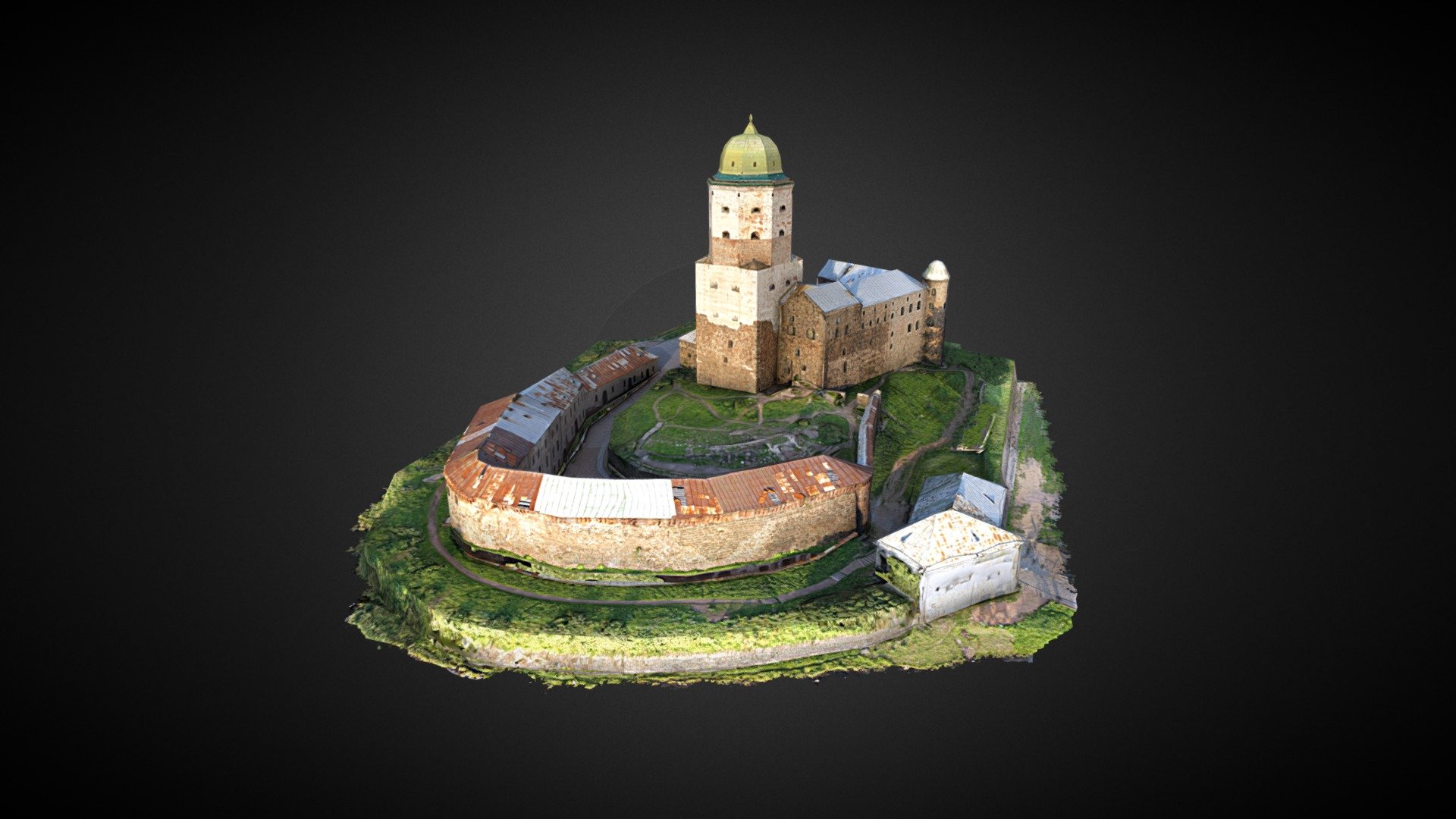 Vyborg Castle 3d model