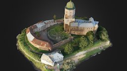 3D model of the Vyborg Castle (low detail)