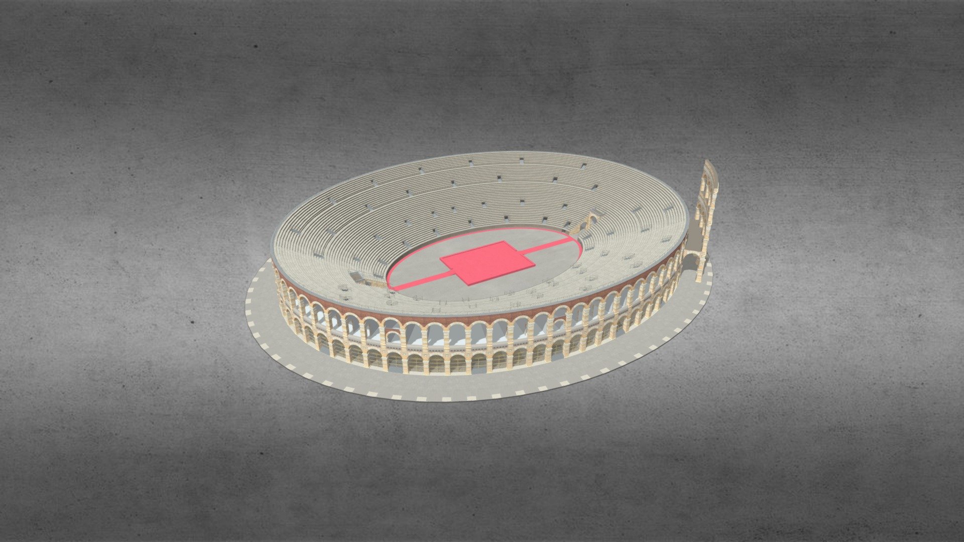 Verona Arena Roman Amphitheatre Italy 3d model