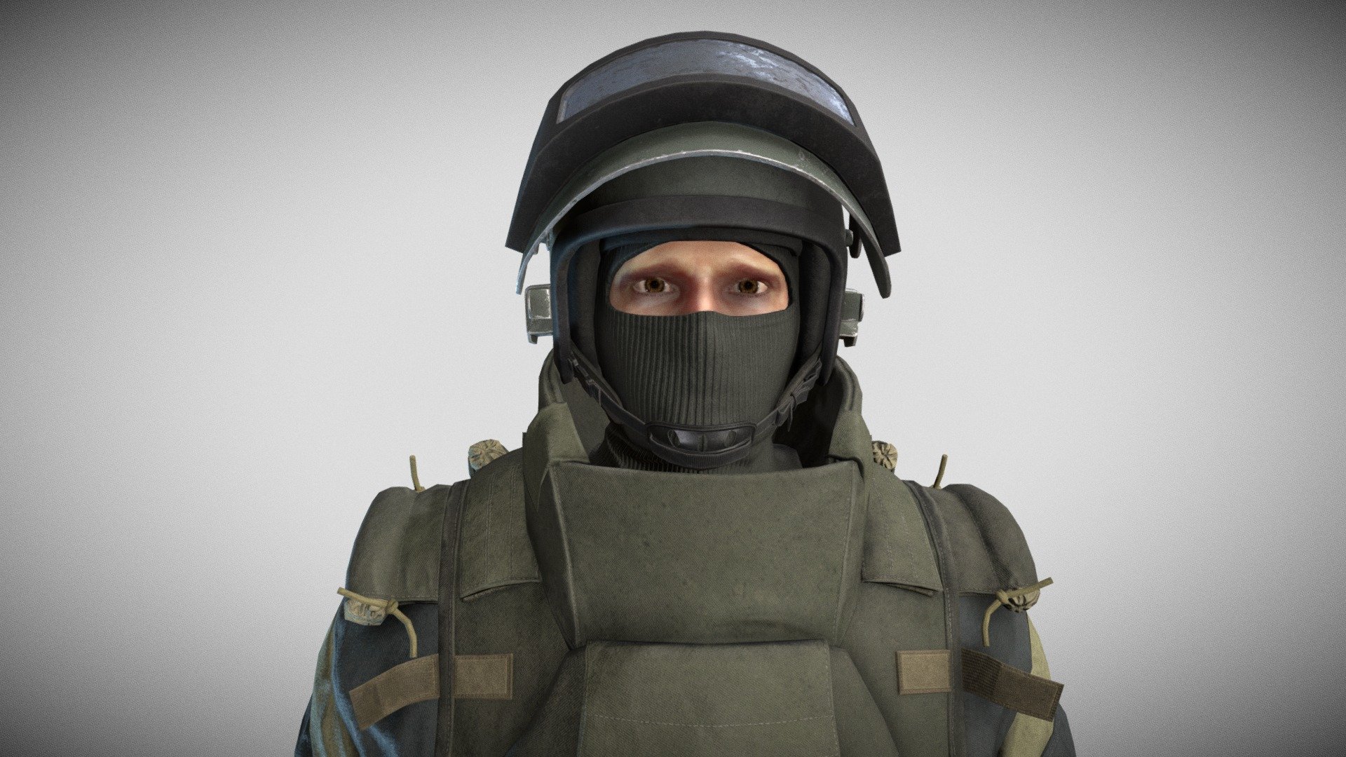 Russian Modern Soldier 3d model