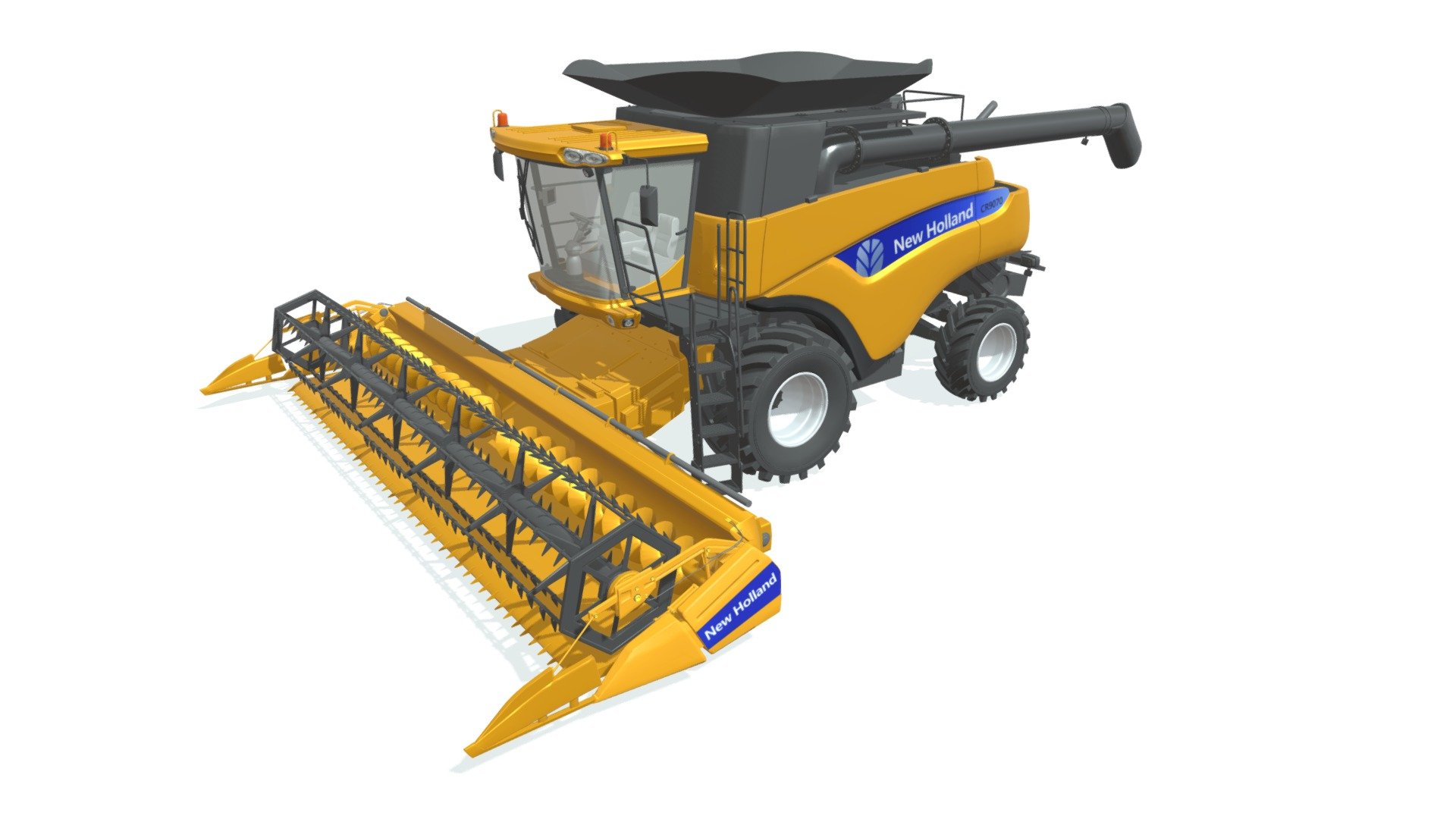 New Holland Combine 3d model