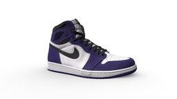 Nike Air Jordan 1 Retro High Court Purple White