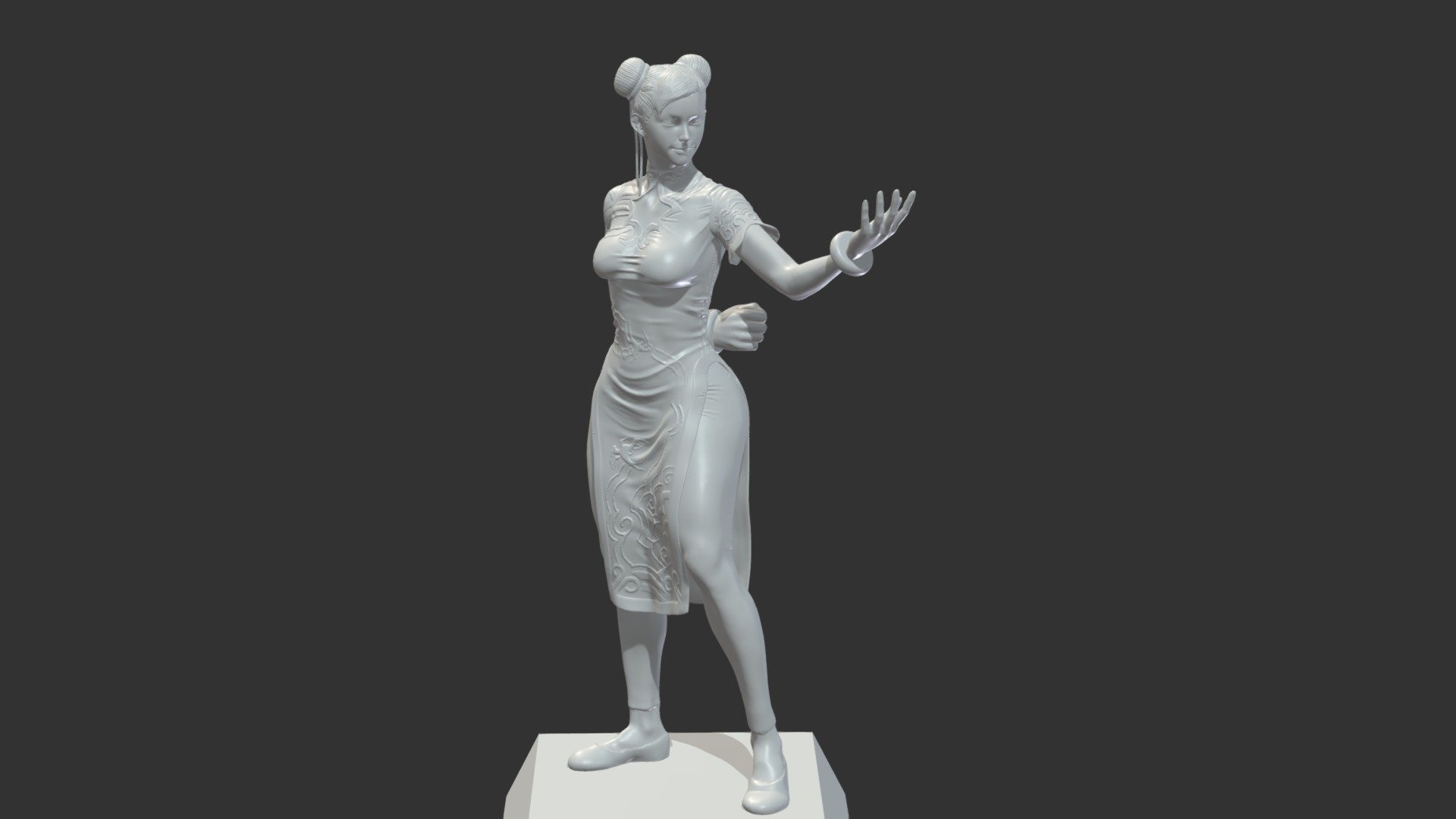 Chun li v2 3d model