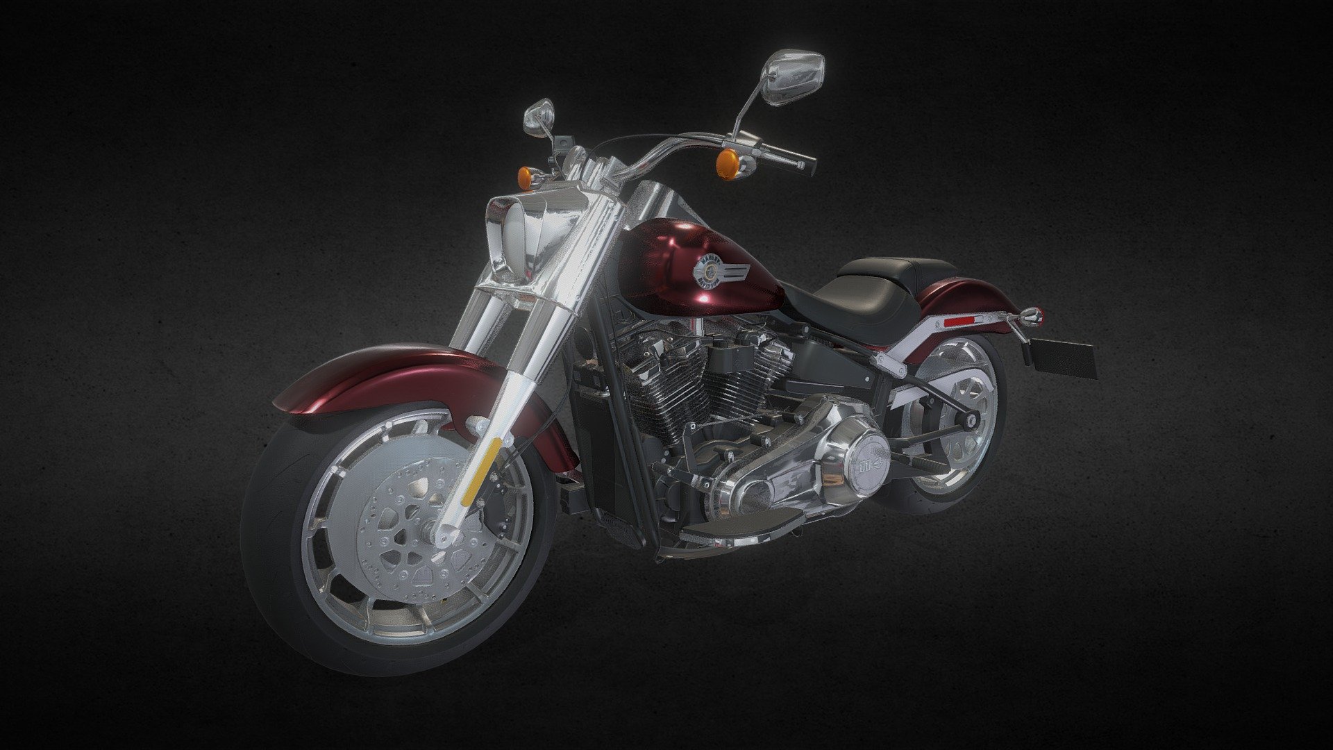 HARLEY DAVIDSON FatBoy 114 2022 3d model