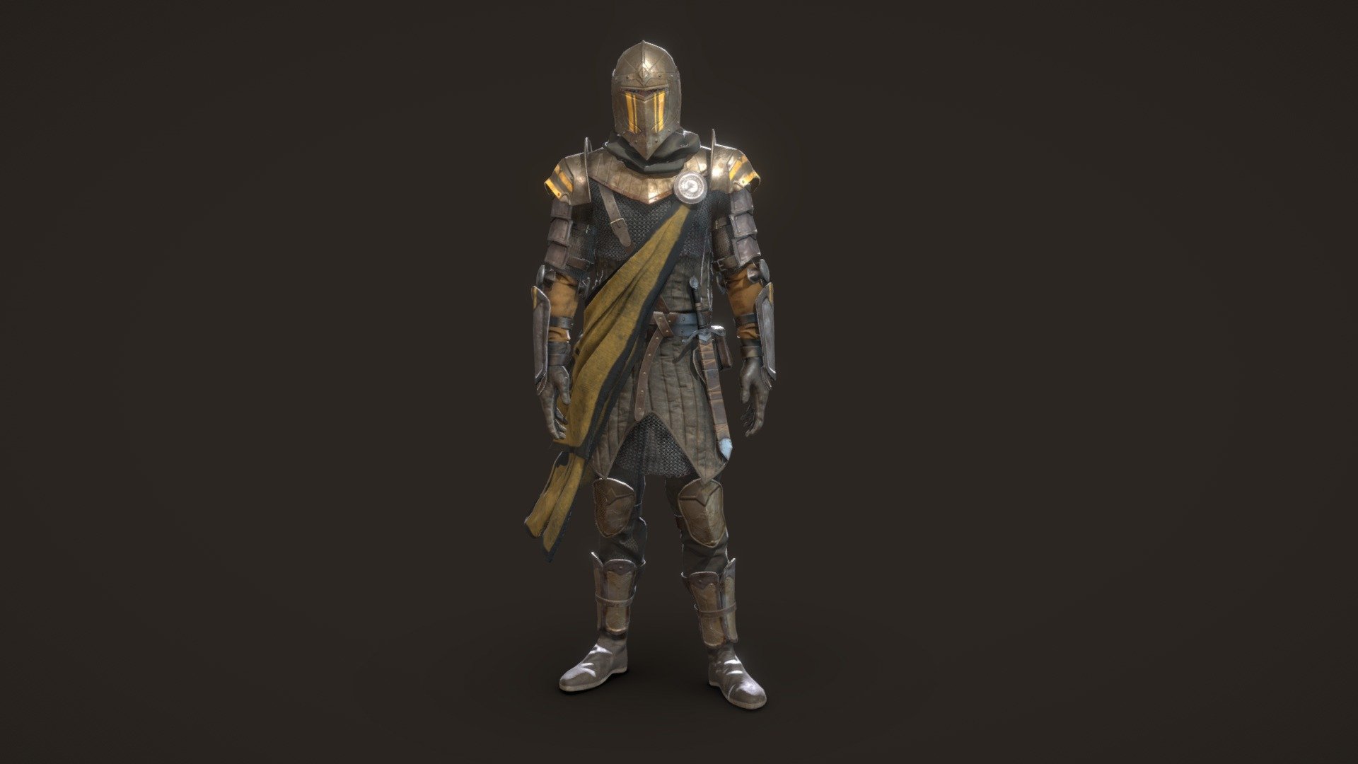 Medieval Knight Character 3d model